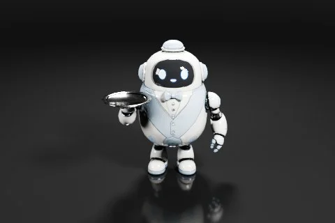 Small robot 3D model preview