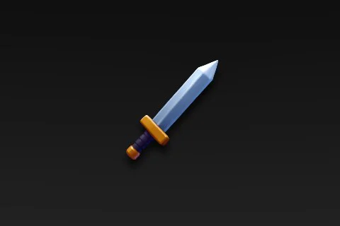 Sword 3D model preview