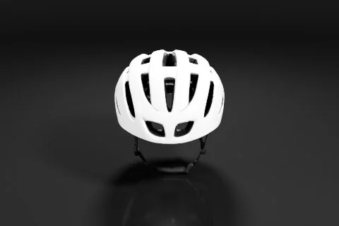 White bicycle helmet 3D model preview