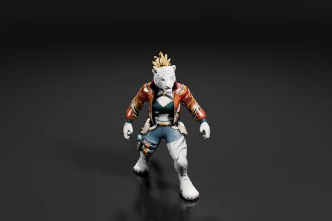 Toy figure of a character from the video game Overwatch 3D model preview