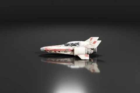 Fighter jet 3D model preview
