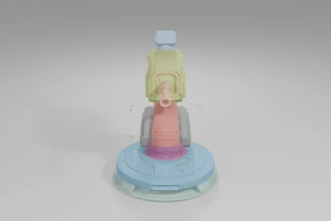 Toy figure 3D model preview