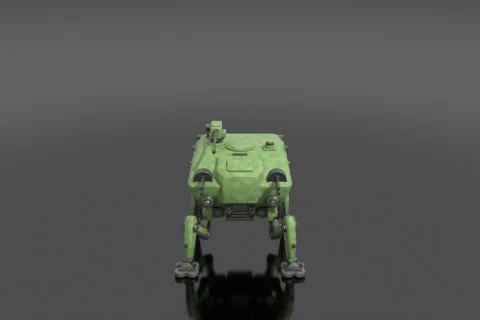 Battle mech 3D model preview