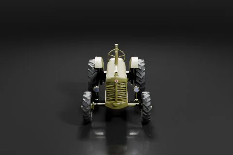 Toy tractor 3D model preview