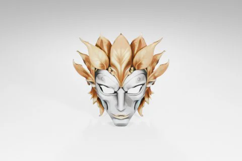 Mask with a unique design 3D model preview