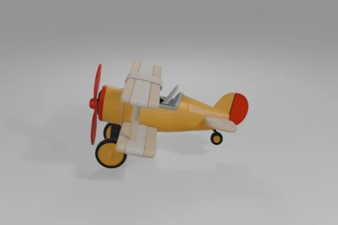 Toy airplane 3D model preview