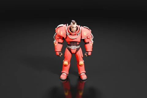 Toy figure of a character from the video game Overwatch 3D model preview