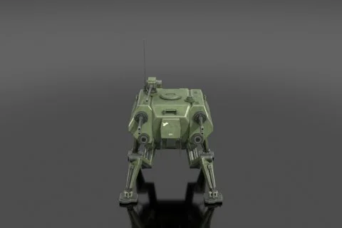 Battle mech 3D model preview
