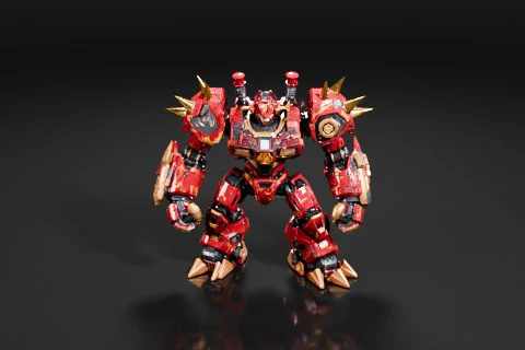 Photograph of a toy robot 3D model preview