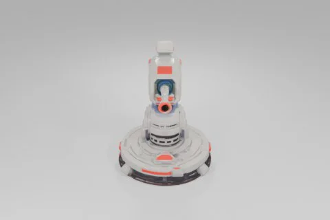 Robot-like object 3D model preview