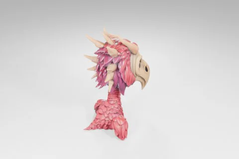 Small figurine of a bird 3D model preview