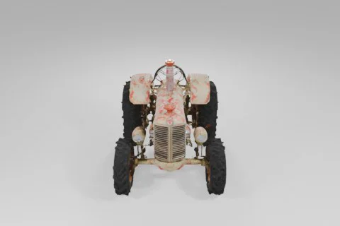 Toy tractor with a unique design 3D model preview