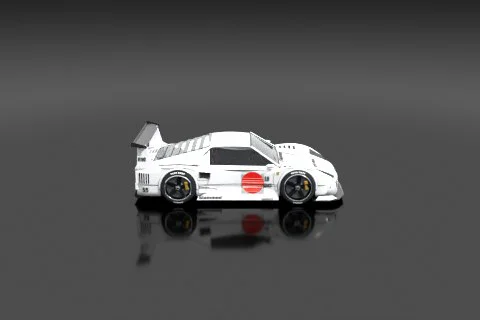 Sports car "Slammed" 3D model preview