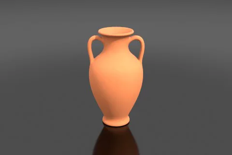 Ancient Greek vase 3D model preview