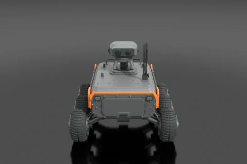Robot-like vehicle 3D model preview