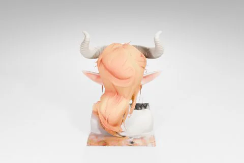 Sculpture of a bull's head 3D model preview