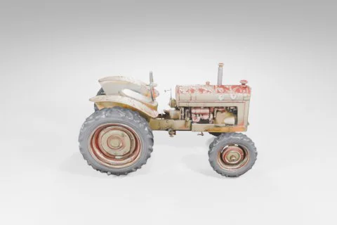 Toy tractor 3D model preview