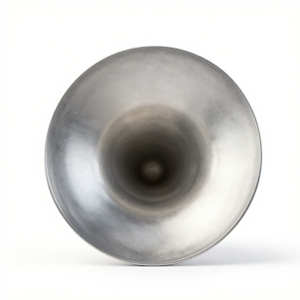 STEELPAN musical instrument, white background, 3D render, minimalist