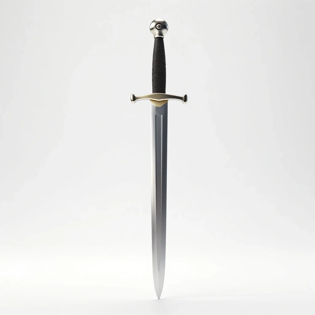 sword, white background, clean studio lighting