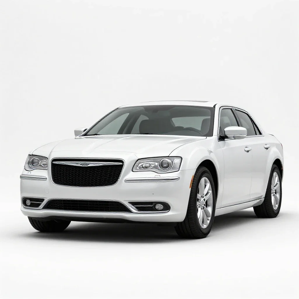 chrysler 300, white background, clean studio lighting