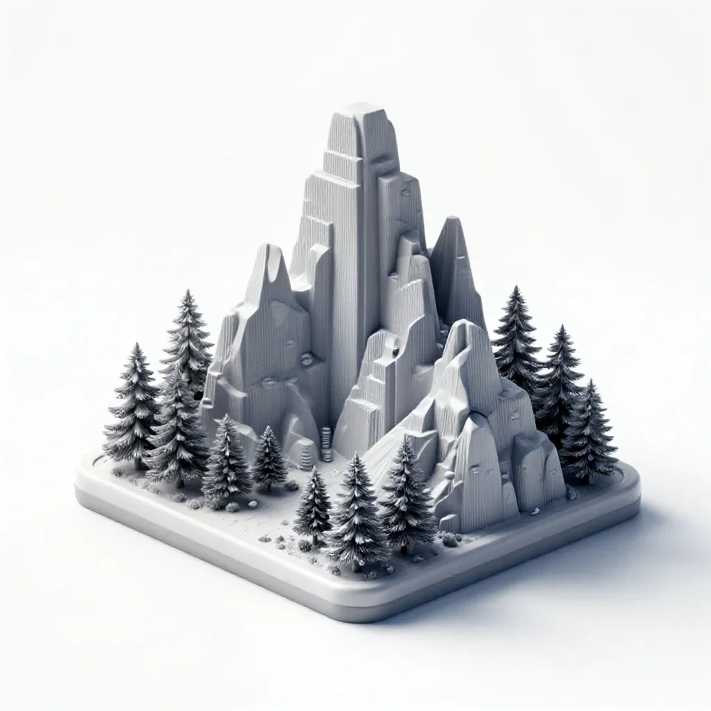 3d object game art white background, white background, concept art, clean design